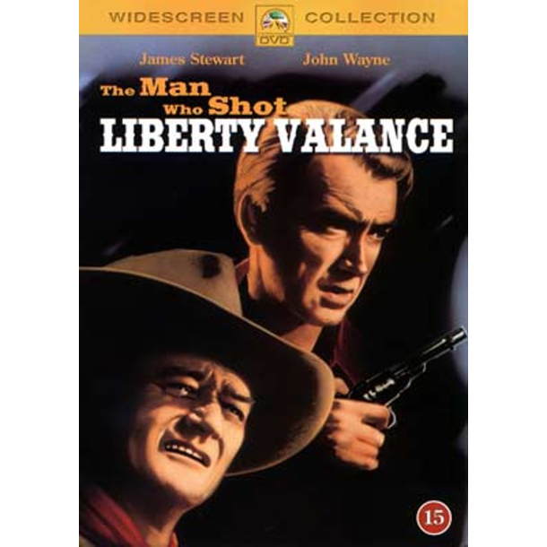 BRUGT som ny - The Man Who Shot Liberty Valance (1962) - DVD John Wayne