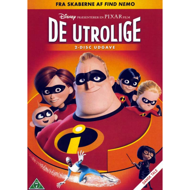 BRUGT som ny - De Utrolige (2-disc) - The Incredibles DVD