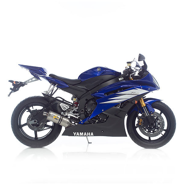 LeoVince Oval Slip-on Potte Alu. EC-approved YAM. YZF 600 R6 ALU 06- 