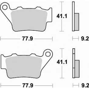 Bremseklodser BRAKING 773SM1 SEMI METALLIC BAG