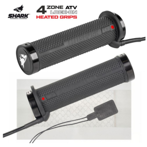 SHARK 4ZONE LOCK-ON HEATED GRIPS + THUMB AND SEAT WARMER for all models of ATVs and snowmo