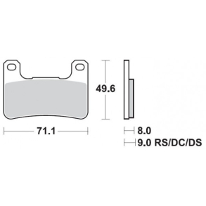 Bremseklodser SBS806DC RACE