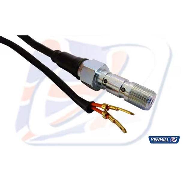 VENHIL 810100-L Banjobolt M10x1,00 DOBBELT CHROM LIGHT SWITCH M10x1.00 DOUBLE BOLT WITH LIGHT SWITCH