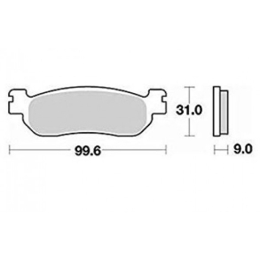 Bremseklodser BRAKING 822SM1 SEMI METALLIC