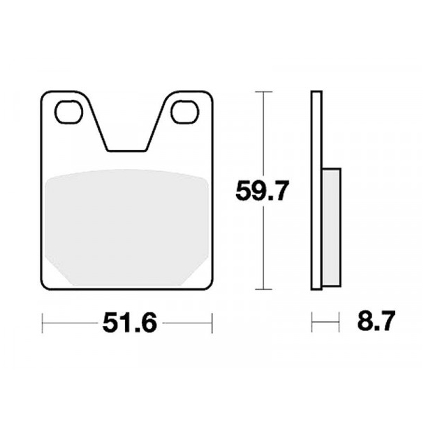 Braking bremsklodser 826SM1 Semi metallic Yamaha R7 R1 BAG