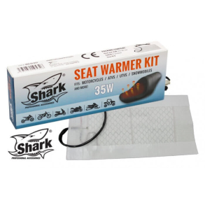 SHARK HEATED SEAT, SCOOTER/ATV/MOTORCYCLES,12V,35WATT, 19,5X39,5CM