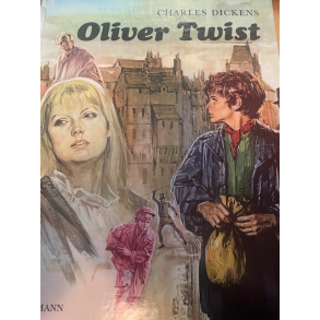 BRUGT RIMELIG STAND - Oliver Twist - Charles Dickens  - Dansk Hardback Lademann 1975