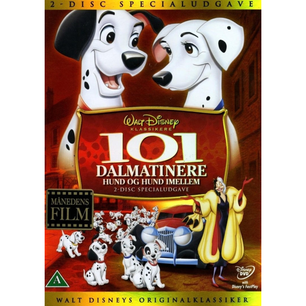 BRUGT som ny 101 Dalmatinere - Hund og Hund Imellem - 2 Disc Special Udgave DVD 101 Dalmatians 1961