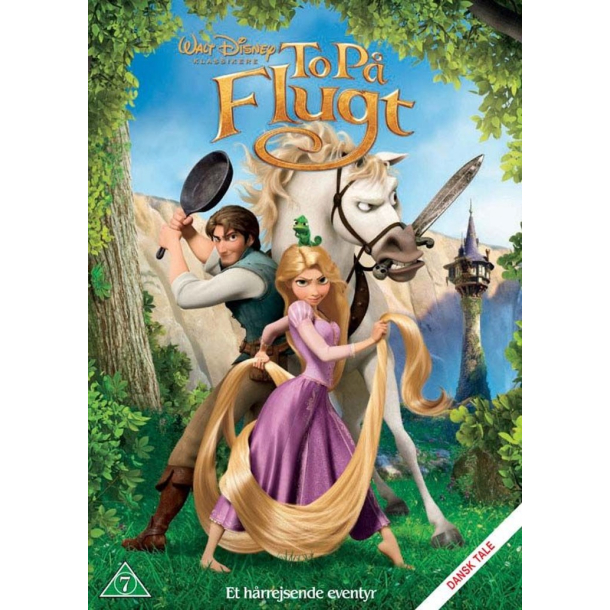BRUGT som ny - To P� Flugt (Tangled) Disney DVD  