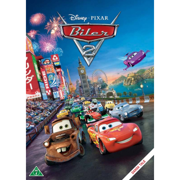 BRUGT som ny - Biler 2 - Cars 2 (Pixar) - DVD  
