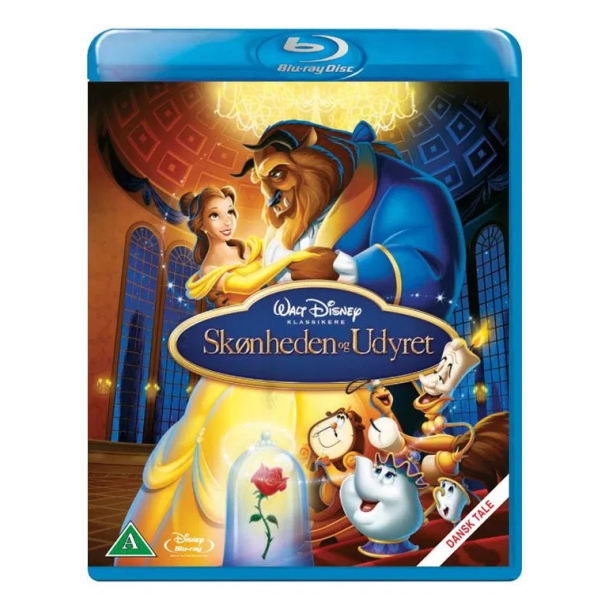 Sknheden og Udyret Disney 2 Blu-ray