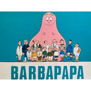 BRUGT RIMELIG STAND Kasseret Biblioteksbog - Barbapapa - Forfattet og illustreret af Annette Tison og Talus Taylor 1970/1973- Hardback Forlag Fremad - P� dansk ved Inger Jacob�us