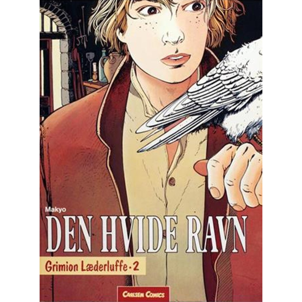 BRUGT RIMELIG STAND Kasseret Biblioteksbog - Grimion L�derluffe Nr. 2 Den hvide ravn 1. udgave, 1. oplag 1989