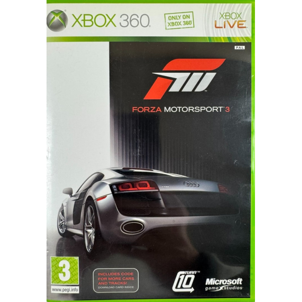 BRUGT SOM NYT -  Forza Motorsport 3 Xbox 360