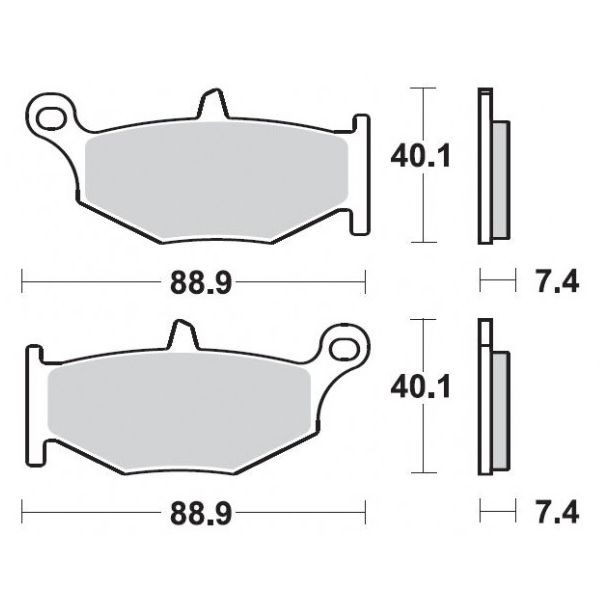 Bremseklodser BRAKING 924CM56 Sintered (Suzuki) BAG
