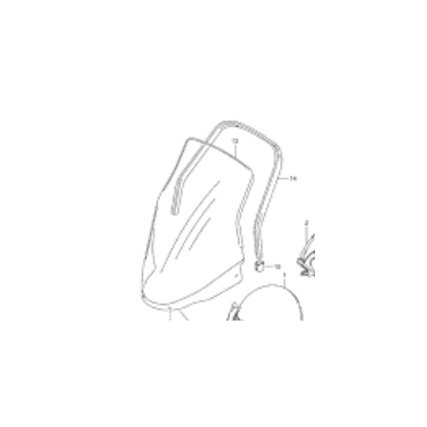 SUZUKI 9463114FA0 94631-14FA0  9463114F10, 9463114F21, 9463114F30 MOLDING,WINDSCREEN AN400