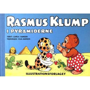 BRUGT RIMELIG STAND Rasmus Klump genoptryk Rasmus Klump i pyramiderne Forfatter: Carla Hansen Tegner: Vilh. Hansen Forlaget Carlsen A/S 3. udgave 1. oplag 2011 Hardcover
