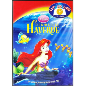 BRUGT som ny -  Den Lille Havfrue The Little Mermaid Lyt Og L�s CD og BOG
