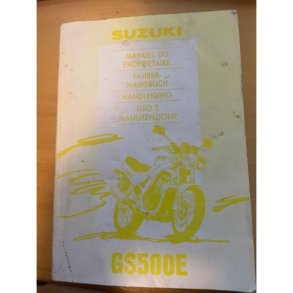BRUGT SUZUKI 99011-01d55-022 MANUAL,OWNER'S TYSK FAHRERHANDBUCH TYSK/FRANSK/HOLLANSK/ITALIENSK GS500E 89-96