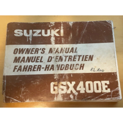BRUGT SUZUKI 99011-44131-01C MANUAL,OWNER'S GSX400E 81-82