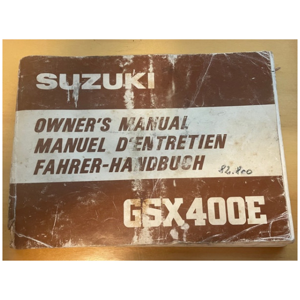 BRUGT SUZUKI 99011-44131-01C MANUAL,OWNER'S GSX400E 81-82