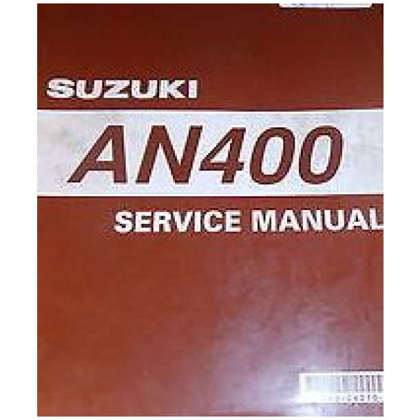 BRUGT Suzuki 995003407001E 99500-34070-01E service manual AN400 som ny