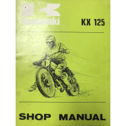 Kawasaki 99997708 99997-708 Shop Manual, Kx125 1974 NY!