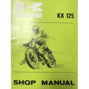 Kawasaki 99997708 99997-708 Shop Manual, Kx125 1974 NY!