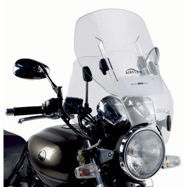 GIVI AF49 Kbeglas Airflow - UNIVERSAL inkl. monteringsarme til styr