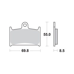 AP Racing APR224SF BREMSEKLODSER SF Supersport Sinter Front Disc Pads - #224SF MUZ Suzuki Yamaha TRIUMPH	
