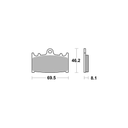 AP-Racing BREMSEKLODSER SF Supersport Sinter Front Disc Pads - #231SF