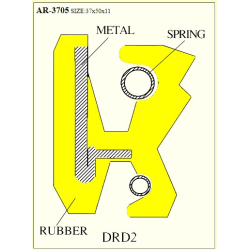 OIL SEAL, FORK KIT (NON O.E. JAPANESE ALTERNATIVE) 37X50X11 Vesrah AR-3705