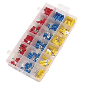 Spadestik kabelsko sortiment BikeTek Spade Terminal 180Pc Assortment Kit