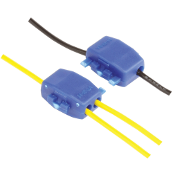 BikeTek Scotch Lock Wire Connectors 10Pcs Push fit connector blocks for easy and tidy connection of electrical wires Ideal for installing indicators, rear lights etc.