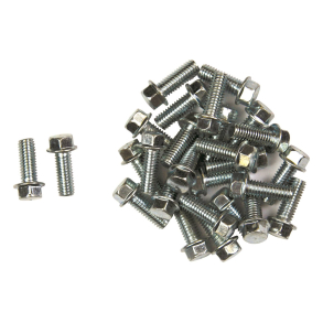 Flangebolt 25 stk M6x12 Bike It Carbon Steel Flange Head Bolts M6 x 12mm (25Pcs)