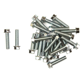 Flangebolt 25 stk M6x25 Bike It Carbon Steel Flange Head Bolts M6 x 25mm (25Pcs)