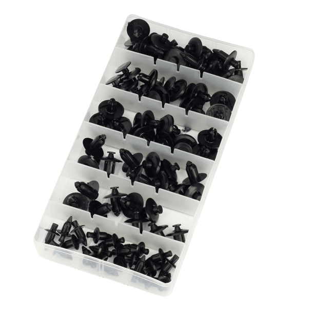 BIl/mc nitter clips 80stk. M6, M7, M8 Bike It Nylon Rivet Push Pin Kit 80 Pcs