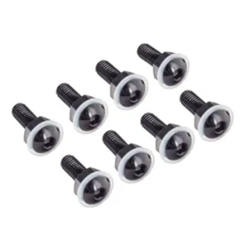 Skruer til Kbeglas sorte M5 8 stk. med nylon skiver og mtrikker Screen Bolts Black 8Pcs