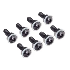 Skruer til Kbeglas sorte M5 8 stk. med nylon skiver og mtrikker Screen Bolts Black 8Pcs