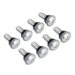 Skruer til Kbeglas Chrom M5 8 stk. med nylon skiver og mtrikker Screen Bolts Chrome 8Pcs