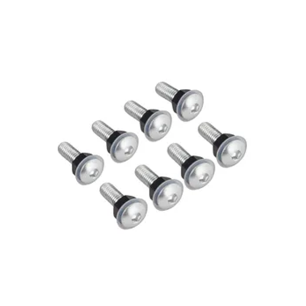 Skruer til Kbeglas Chrom M5 8 stk. med nylon skiver og mtrikker Screen Bolts Chrome 8Pcs