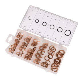Kobberskive sortiment 110 Dele tommem�l Bike It Copper Washer Kit (IMPERIAL) - 110pcs SET