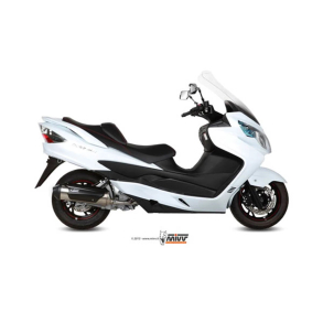 MIVV C.SU.0007.K KOMPLET 1-1 URBAN RUSTFRI MED KAT Mivv Sportsudst�dning til Suzuki Burgman 400 2006-2016 C.SU.0007.K - Full Exhaust Mivv URBAN SUZUKI BURGMAN 400 06-13