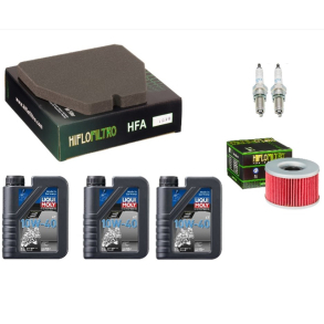 Servicekit HONDA CB250N CB400N CB450N/DX olie, oliefilter, luftfilter, tndrr, pakning bundprop