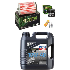 Servicekit HONDA CB500 CB500S CB500R 96-04 olie, oliefilter, luftfilter, tndrr, pakning bundpop