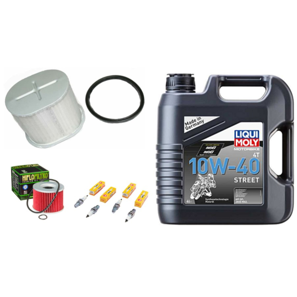 Servicekit HONDA CB650 79-82 Z/A/B  (RC03) olie, oliefilter, luftfilter, tndrr, bundproppakning