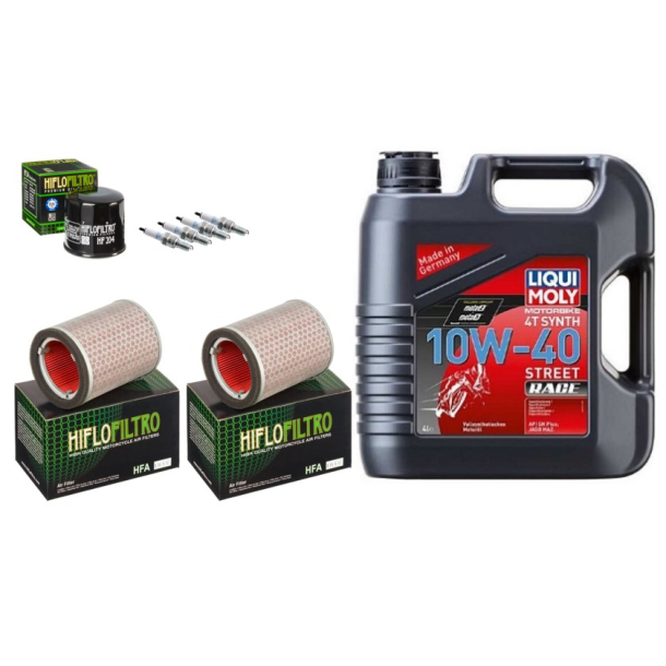  Servicekit HONDA CBR1000RR FIREBLADE 04-07 olie, oliefilter, luftfilter, tndrr, bundproppakning