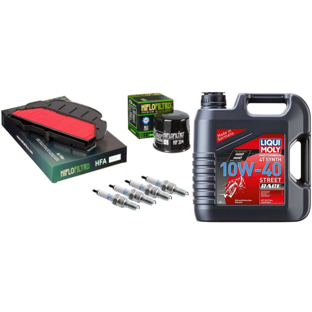 Servicekit HONDA CBR900RR CBR954RR 02-03 olie, oliefilter, luftfilter, tndrr, pakning bundprop