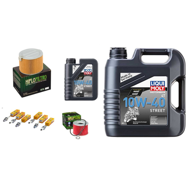 Servicekit HONDA CBX1000 80-82 olie, oliefilter, luftfilter, tndrr, bundproppakning