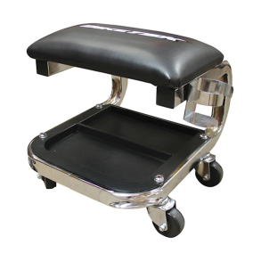 Arbejdstaburet med hjul Jumbo Creeper Seat Chrome